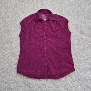 Merrell Opti-Wick Top S Performance Hiking Button Down Shirt UPF 30+ Outdoor